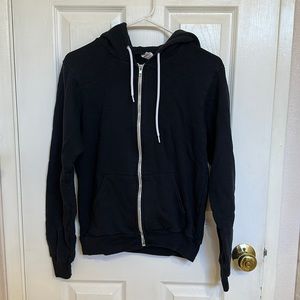 American Apparel Black Classic Sweatshirt Hoodie